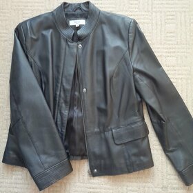 Černá dámská kožená bunda NEXT velikost 42 - 6