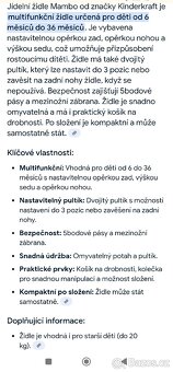 Jídelní židle G-mini Mambo Kinderkraft - 6