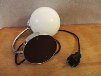 Stolní lampa chrom, funkcionalismus, funkční, - 6