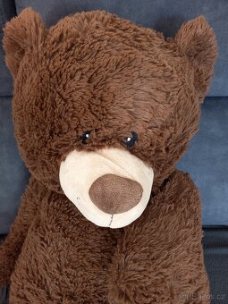 Velký plyšový medvěd hnědý - 6