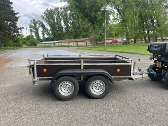 ✅Bržděný přívěs 2000 kg, 130x250 cm, nová podlaha, nová stk - 6