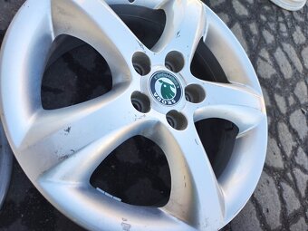 15"alu sada Antares 5x100 origo Škoda Fabia 2 Roomster Polo - 6