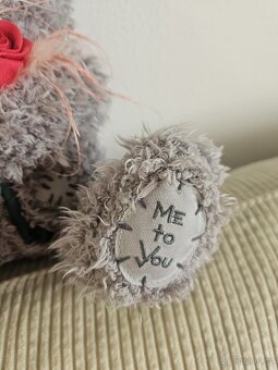 Plyšový medvídek Me to you s růží - 6