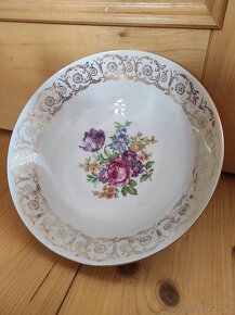 Retro polévková mísa, kulaté oválné podnosy,... - 6