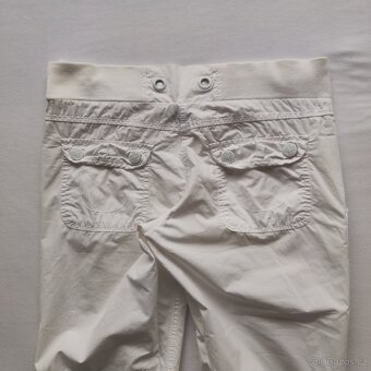 Dámské letní plátěné bílé kalhoty Crazyworld v 38 - 6