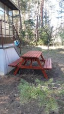 Zahradní posezení , pivní set , lavice , masiv ,stohovatelný - 6