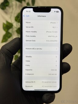 iPhone 13 mini 256GB zelený - 100% baterie - 6
