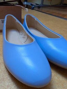 Nové kož. balerýny 41 Vasky misty blue, nevhodný dar;PC 1999 - 6