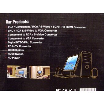 Převodník signálu HDMI na S-VIDEO nebo audio / video RCA - 6