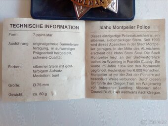 Prodám US odznak policie - 6