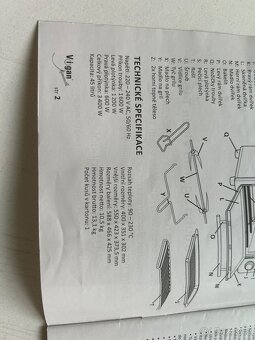 Elektrická trouba s plotýnkami Vigan Mammoth - 6