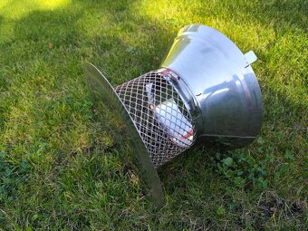 Komínová nerezová stříška s lapačem jisker - 6