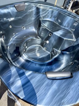 Koupací sud Marble čtverec, mramor modrá - 6