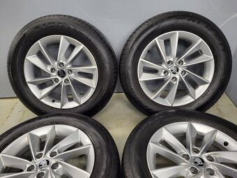 Originál 17" Borbet Škoda VW 5x112 letní pneu 5-5,5mm - 6