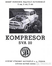 Náhradní díly - kompresor SVA 20, Škoda 440,445,450, Octavia - 6