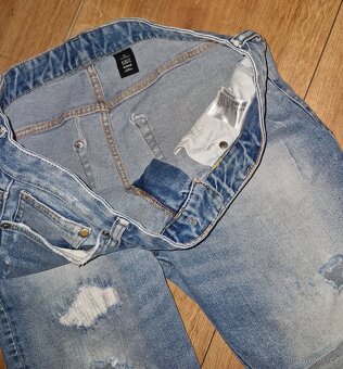 4 ks pánské džíny a džínové kraťasy vel.L - 6