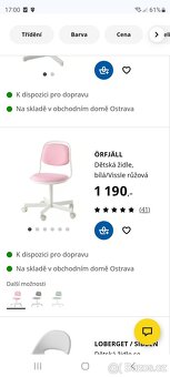 Otočná židle Ikea ÖRFJÄLL necelé 2 roky stará - 6