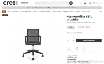 Kancelářská židle Herman Miller Setu ZÁNOVNÍ - 6