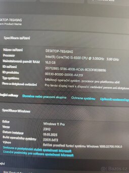 Herní 6ti jádro Intel 8500 + GTX 1080 Zotac AMP Extreme - 6