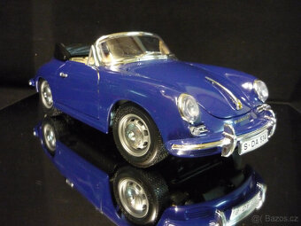 Porsche 356 B Cabrio modré Bburago 1/18 - 6