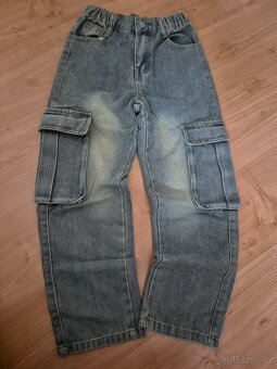 Baggy džíny rifle modré nové v.140 - 6