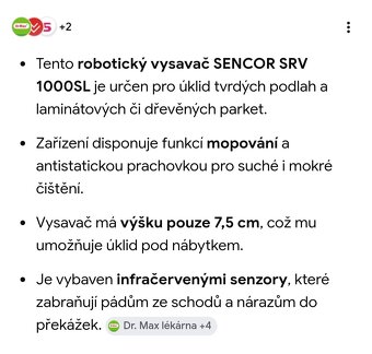 Robotický vysavač Sencor - 6