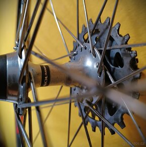zapletená kola Mavic MA40, náboje Shimano 105 - 6