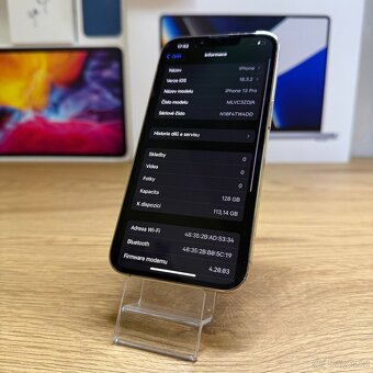 iPhone 13 Pro 128GB gold, pěkný stav, 12 měsíců záruka - 6