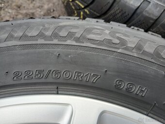 Prodám sadu Orig ALU kol Audi 225/60R17 zimní - 6