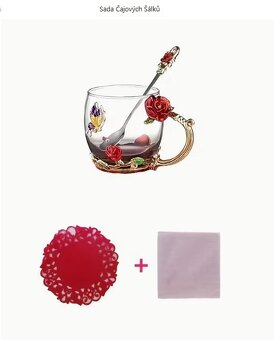 k prodeji Elegantní Smaltovaná Sada Šálků na kavu a čaj - 6