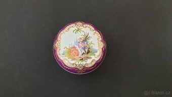 Starožitná porcelánová šperkovnice "Míšeňský Styl" - 6