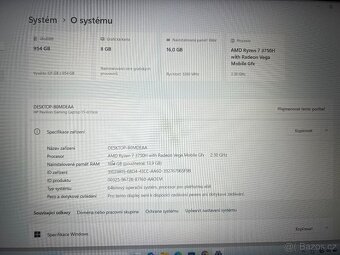 Herní notebook - HP Pavilion Gaming Laptop 15-ec0xxx - 6