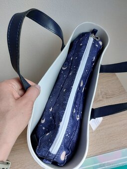 Obag white navy blue night mini - 6