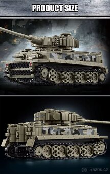 Stavebnice tank Tiger, kompatibilní s LEGO - 6