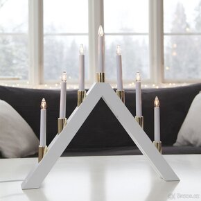 Elektrický sedmiramenný svícen Halla White - 6