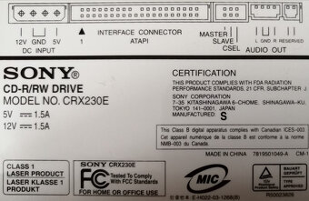 Cd - Dvd  - Fdd mechanika - čtečka Sd karet - 6