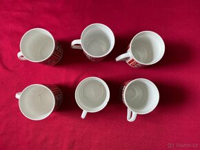 hrneček retro hrneček starý hrneček červený mandala - 6