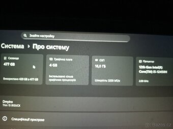 Herní notebook msi 15 Thin - 6