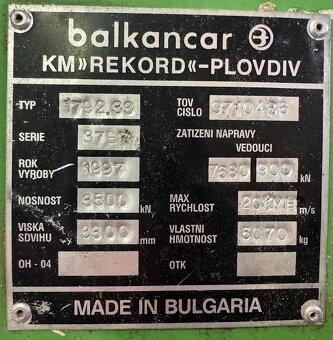 Balkancar VZV nosnost 3500 kg - 6
