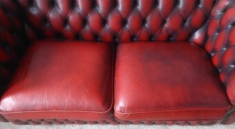 CHESTERFIELD KOŽENÁ SEDAČKA - 6