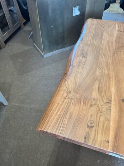 Luxusní NOVÝ Jídelní stůl Edge 140×90 XL akácie - 6