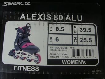 Kolečkové in-line brusle K2 ALEXIS 80 ALU. Nové - 6