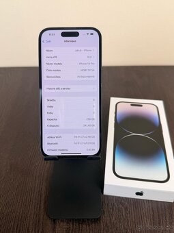 iPhone 14 Pro, Space Black, 256GB - 6