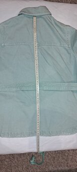 Džínová dámská Zara- košilový střih - 6