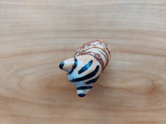 Porcelánová soška kočka kočička kotě drátkování ruční výroba - 6