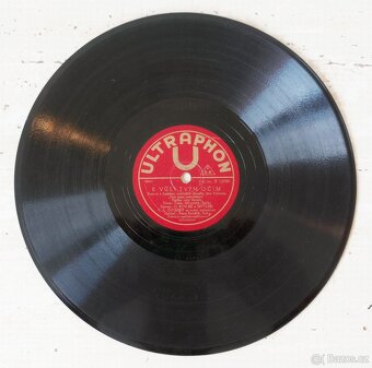4 šelakové gramofonové desky ULTRAPHON, R. A. Dvorský - 6