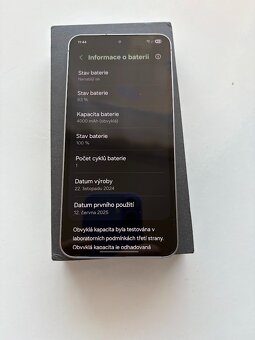 Prodám Samsung Galaxy S25 12/256GB Silver Shadow - 6