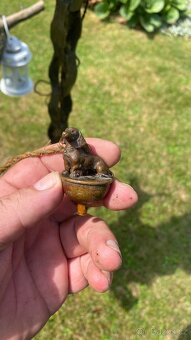 Hodně starý závěsný lustr nebo svítidlo - 6