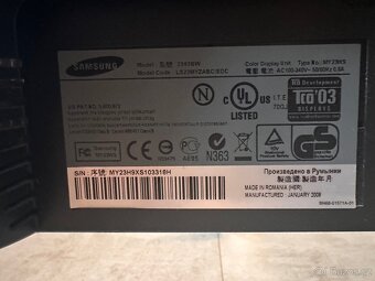 Monitor Samsung SyncMaster 2343BW černý - 6