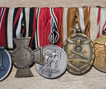 Exkluzivní medailová lišta Třetí říše - 9 míst - 6